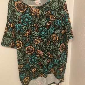 Black flowered Irma xxsmall